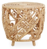 Large Natural Rattan Table