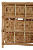 Natural Rattan Six Drawer Chest