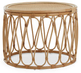 Round Natural Rattan Table