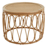 Round Natural Rattan Table