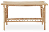 Natural Rattan Rectangular Coffee Table
