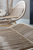 Latte Rope Lounge Chair And Footstool