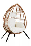 Natural Rattan Effect Egg Chair