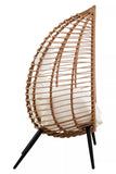 Natural Rattan Effect Egg Chair