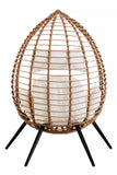 Natural Rattan Effect Egg Chair