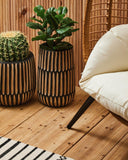 Natural Rattan Effect Egg Chair