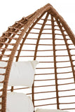 Natural Rattan Effect Egg Chair