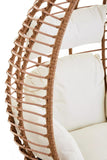 Natural Rattan Effect Egg Chair