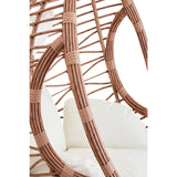 Natural Rattan Effect Hanging Chair