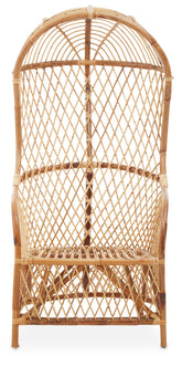 Mesh Style High Back Natural Rattan Chair