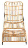 Rattan Chair And Footstool Set