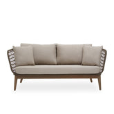 Three Seat Woven Grey Sofa
