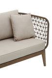 Three Seat Woven Grey Sofa