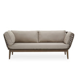 Three Seat Bronze and Charcoal Sofa