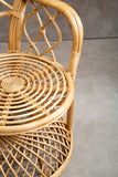Natural Rattan Curved Chair