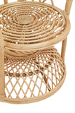 Natural Rattan Curved Chair