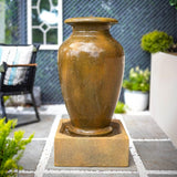 Anthenian Vase Water Feature, Plug & Play