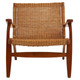 Woven Chair In Brown Natural Rattan