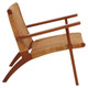 Woven Chair In Brown Natural Rattan