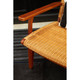 Woven Chair In Brown Natural Rattan