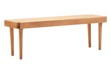 Natural Cane and Beech Wood Bench Seat