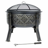 Moresque Steel Patterned Firepit