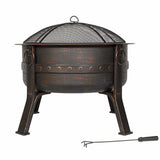 Brava Steel Firepit in Bronze
