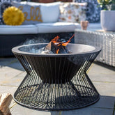 Milan Steel Contemporary Firepit