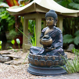 Sitting Buddha, Solar & Battery back Up