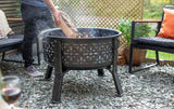 Moresque Steel Patterned Firepit