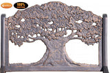 100% Cast Iron One Seater Bench with Tree motif