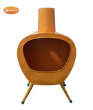 Stella Chimenea, Mid-Century Retro Design in Orange