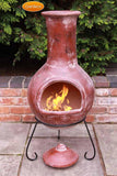 Colima X-Large Mexican Chimenea in Red