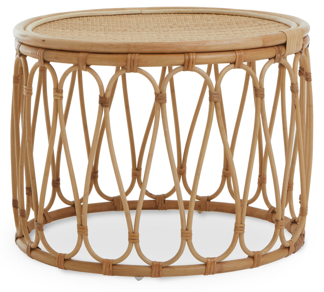 Round Natural Rattan Table