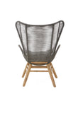 Grey Rope Lounge Chair And Footstool