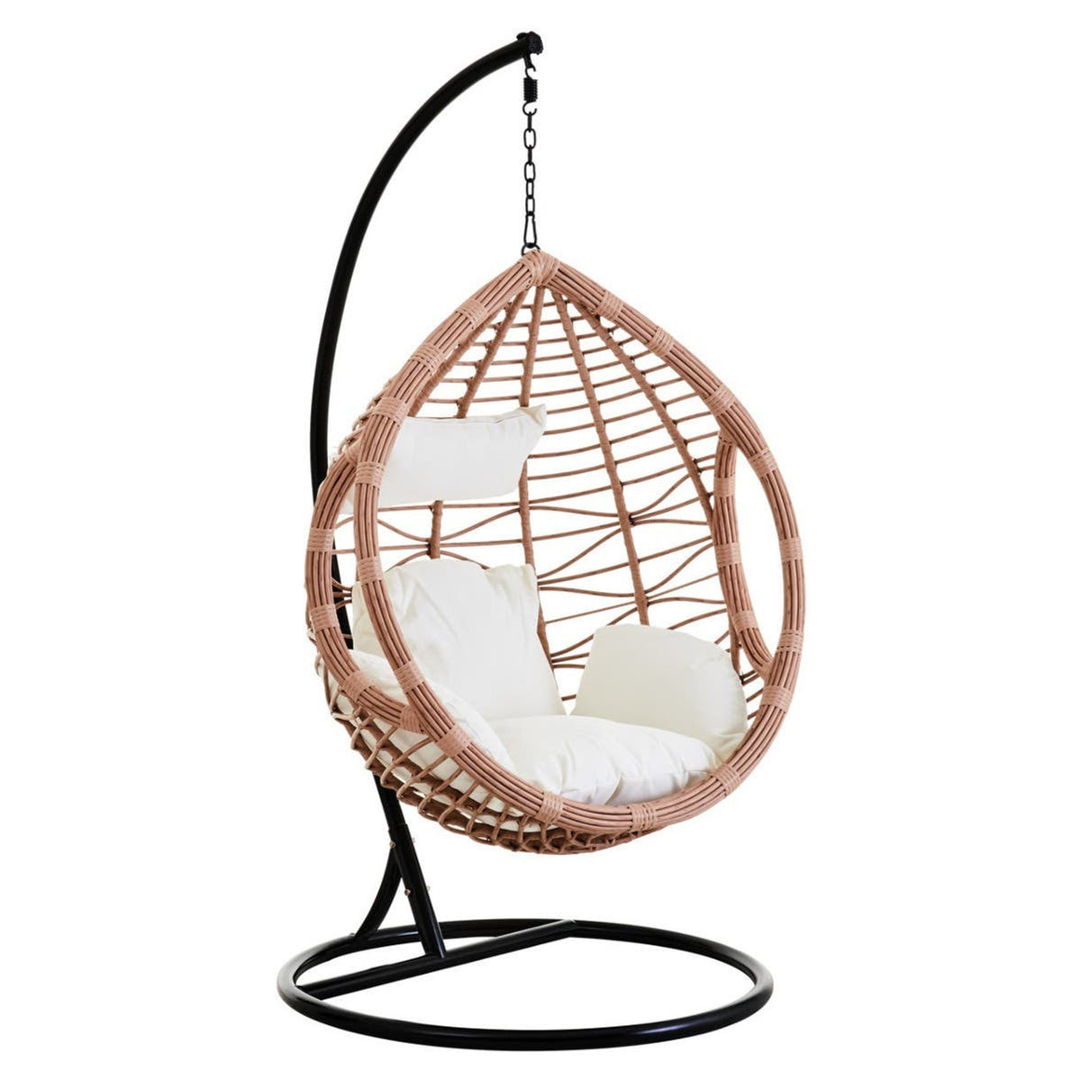 Natural Rattan Effect Hanging Chair