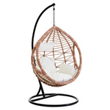 Natural Rattan Effect Hanging Chair