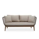 Three Seat Woven Grey Sofa