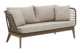 Three Seat Woven Grey Sofa