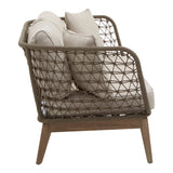 Three Seat Woven Grey Sofa