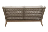 Three Seat Woven Grey Sofa