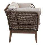 Three Seat Bronze and Charcoal Sofa