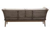 Three Seat Bronze and Charcoal Sofa