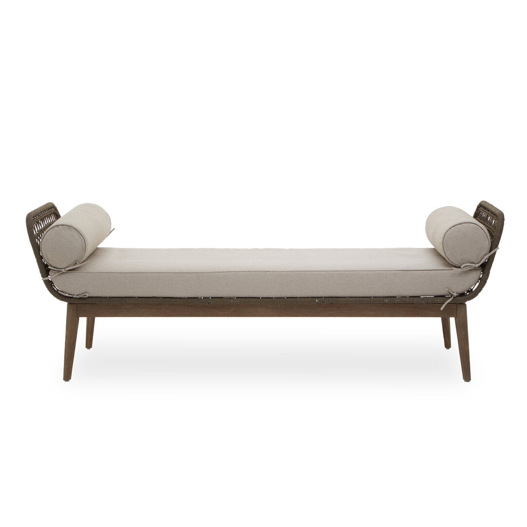 Woven Frame Longue Bench