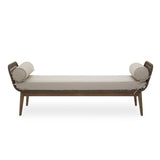 Woven Frame Longue Bench