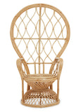 Natural Rattan Curved Chair