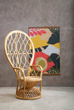 Natural Rattan Curved Chair