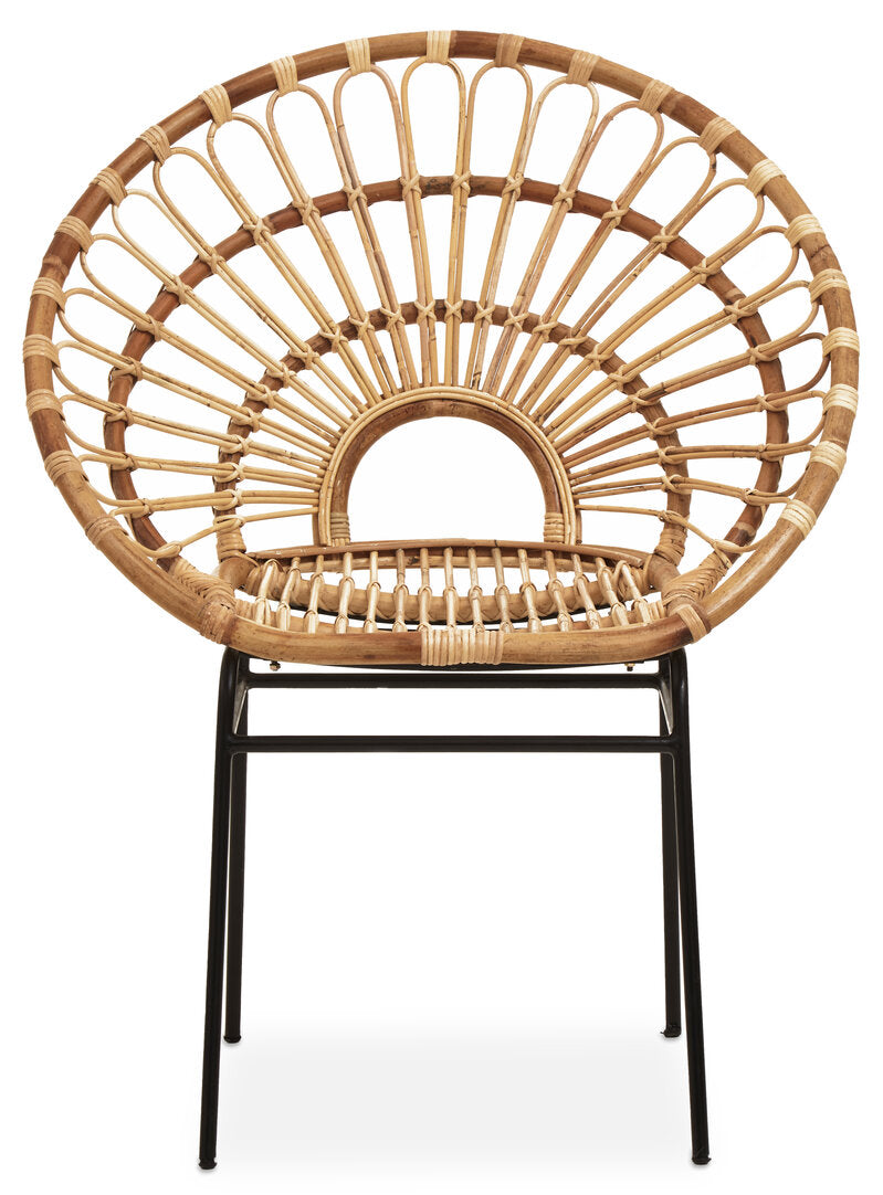 Natural Rattan Sunflower Chair