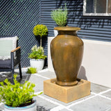 Anthenian Vase Water Feature, Plug & Play