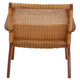 Woven Chair In Brown Natural Rattan